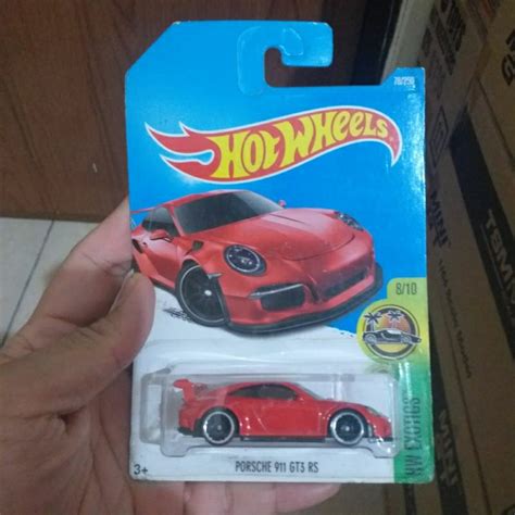 Jual Hot Wheels Porsche 911 Gt3 Rs Merah Buble Retak Shopee Indonesia