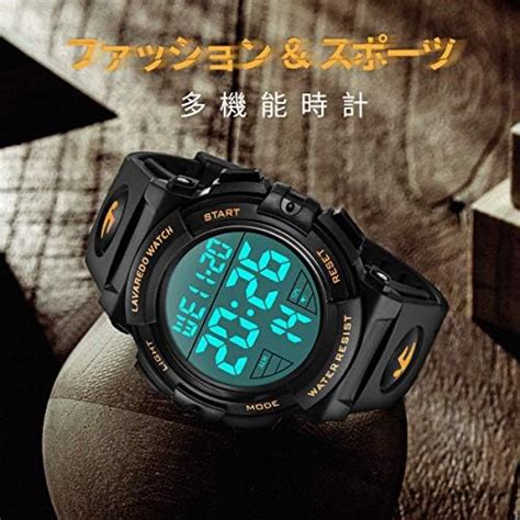 Montre Homme Digitale Outdoor Sport Multifonction Étanche LED Lumière