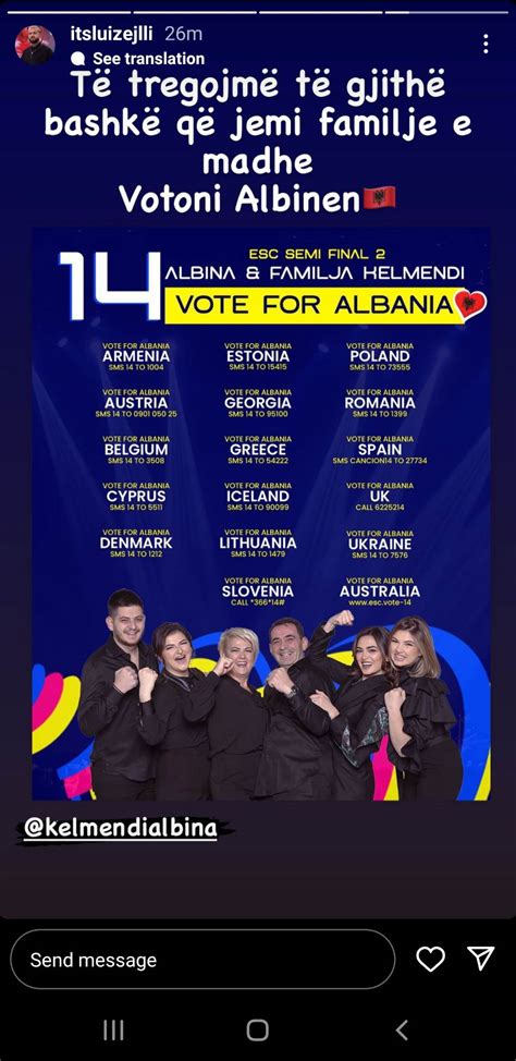 Eurovision 2023 Luiz Ejlli Votoni Albina Kelmendin të tregojmë që