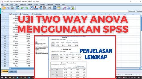 Cara Melakukan Uji Two Way Anova Menggunakan Spss Penjelasan Lengkap