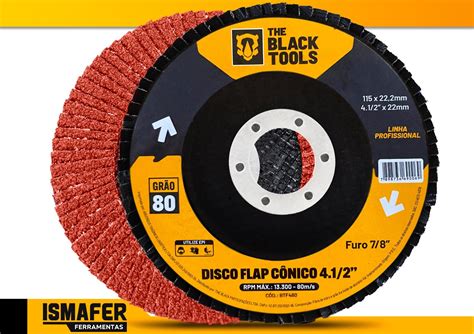 Kit 50 Discos Lixa De Desbaste Tipo Flap 4 1 2 Grão 80 MadeiraMadeira