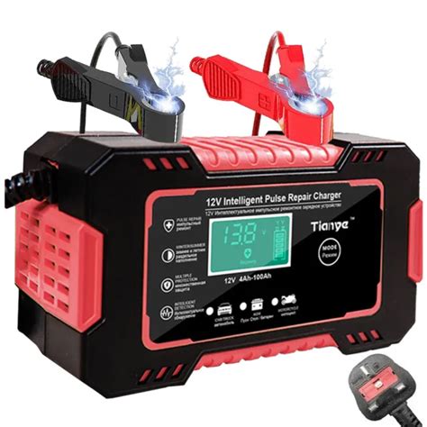 BATTERY CHARGER 12V 10A 24V 5A Automatic Car Battery Maintainer Real