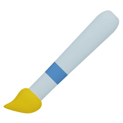 Paint Brush 3d Illustration 10795041 Png