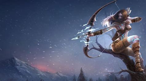 Wallpaper Women Fantasy Art Bow League Of Legends Artwork Archer