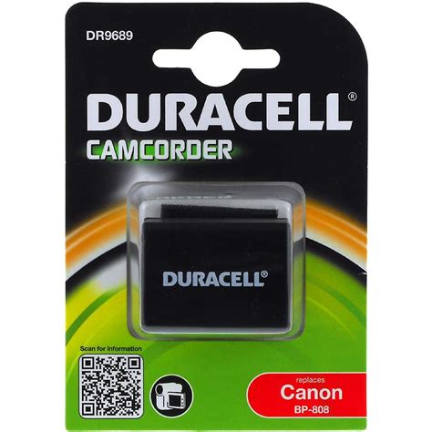 Bateria Duracell DR9689 Para Canon Modelo BP 808 Baterias Pt