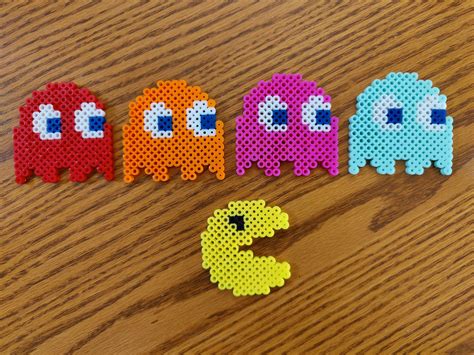 Pacman Ghost Perler Beads