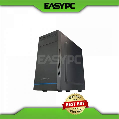 Neutron 2816 Mini Atx Pc Case Black Blue Shopee Philippines