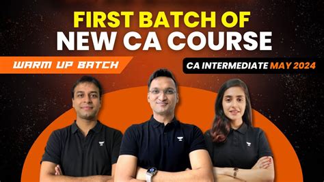 Launching Warm Up Batch For CA Intermediate May 2024 First Batch Of