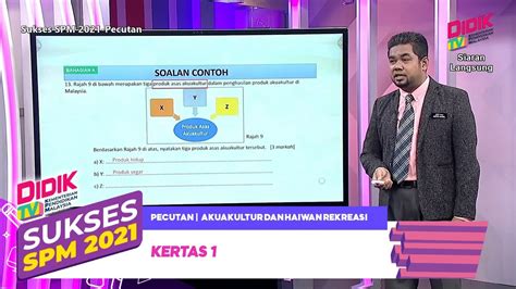 Sukses Spm Pecutan Akuakultur Dan Haiwan Rekreasi Kertas