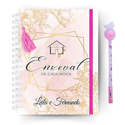 Planner Enxoval De Casa Nova Personalizado Completo Controle