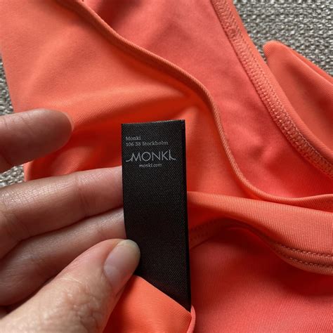 Monki Women S Orange Bikini And Tankini Tops Depop