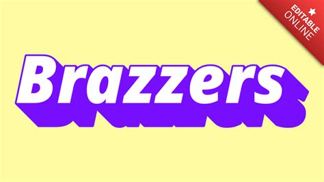 Brazzers Efecto Morado Generador De Efectos De Texto