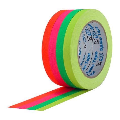 Pro Tapes Spike Tape Set 12 Mm X 18 M Neon Gaffa In 4 Farben Neongelb