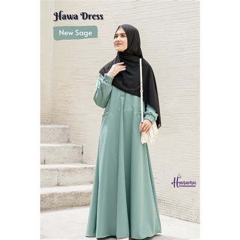 Jual Gamis Toyobo Polos Basic Hawa Series Hanamu L Cod Ready Shopee