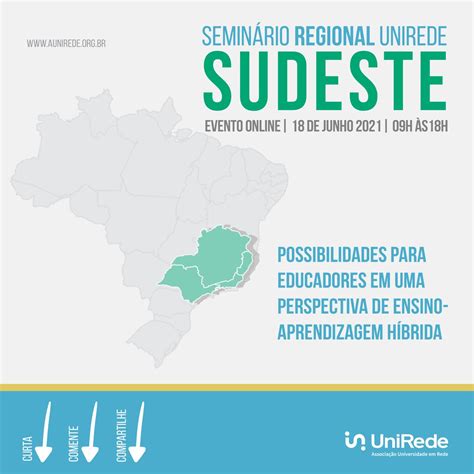 Inscrições Abertas Para O Seminário Regional Unirede Sudeste 2021 Ead