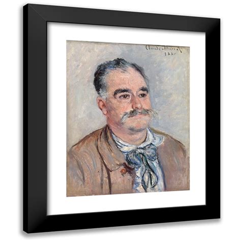 Claude Monet X Black Modern Framed Museum Art Print Titled Mr