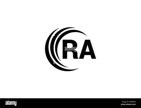 R A Ra Carta Inicial Diseño De Logotipo Plantilla Vectorial Símbolo