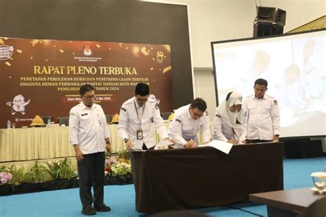 KPU Makassar Tetapkan 50 Anggota DPRD Terpilih Pileg 2024 Periode 2024