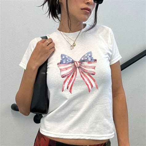 Girls American Flag Shirt Etsy