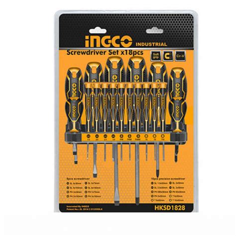 Ingco Hksd Pcs Screwdriver And Precision Screwdriver Set