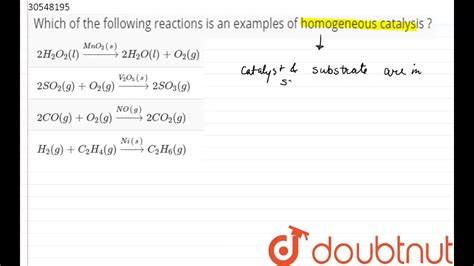 Catalyst Reaction Example