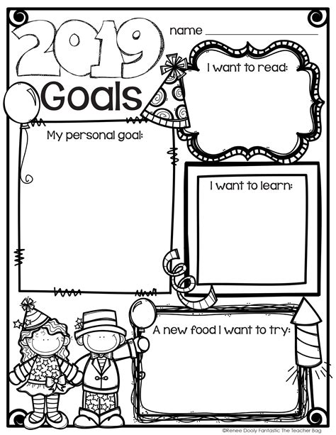 New Year Goals Printable