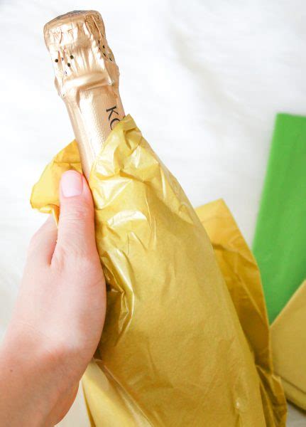 DIY Housewarming Gifts Pineapple Champagne Bottle