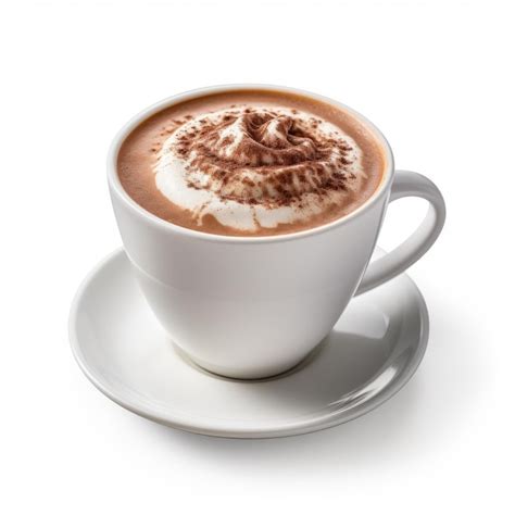 Premium AI Image Hot Cocoa On White Background