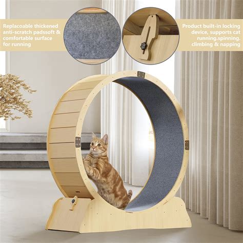 Na Multi Level Cat Scratcher Board Ferris Wheel Shaped Toy Cat