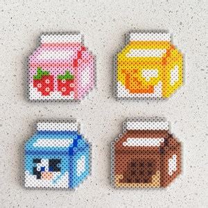 Mini Cats Pixel Perler Beads Art Can Be Fridge Magnet Etsy