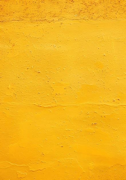 Texture Of A Yellow Painted Concrete Wall With A Rough Texture And A