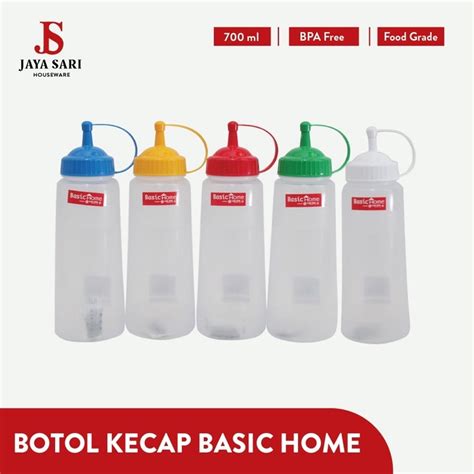 Jual BOTOL KECAP SAOS MAYONES BASIC HOME 700 ML BTS 3 RASSA SAUCE