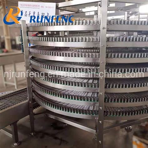 Stainless Steel Spiral Cooling Tower IQF Belt Conveyor For Bread Cake