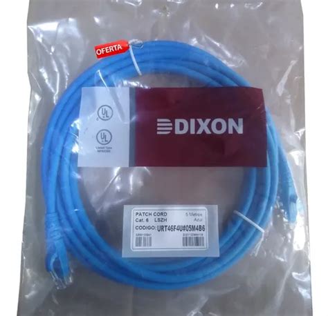 Cable De Red Patch Cord Dixon Cat Mt Azul Urt F U M B Cuotas