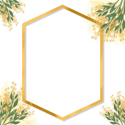 Beautiful Floral Frame Hd Transparent Beautiful Golden Floral Frame