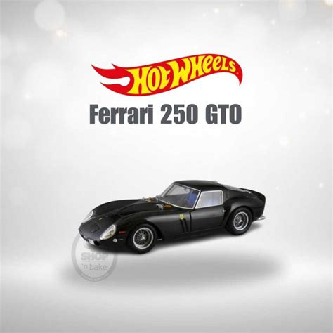 Jual HOT WHEELS FERRARI 250 GTO BLACK METAL BESI PLASTIC Shopee Indonesia