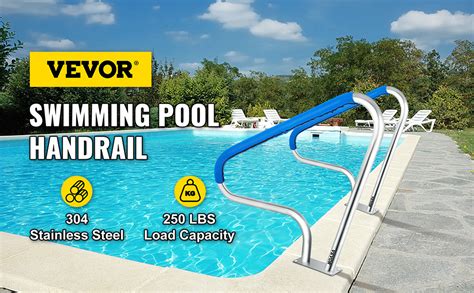 VEVOR Schwimmbad Handlauf 121 9x91 5 Cm Pool Haltegriff 4 8 Cm