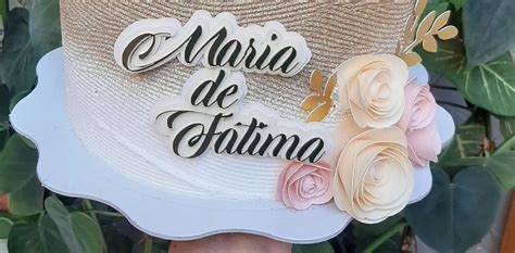 Topper Topo de Bolo Adulto Católico Nossa senhora Personaliz