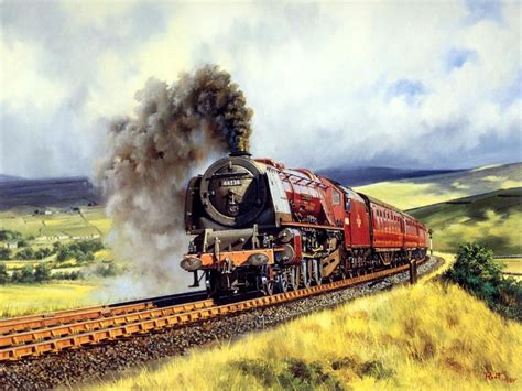 Steam Train Painting at PaintingValley.com | Explore collection of ...