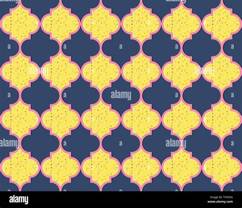 Moroccan Quatrefoil Seamless Pattern Mosaic Ogee Vector Stock Vector