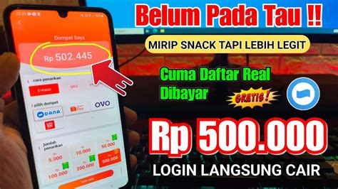 TERBUKTI CUMA DAFTAR DAPAT 500 RIBU SALDO DANA GRATIS APLIKASI