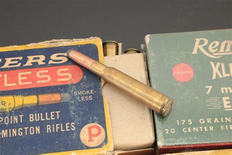 Remington X Mm Mauser Vintage Ammunition Rem Peters Grain Jsp