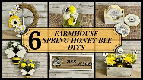 Easy Farmhouse Bee Themed DIYs YouTube