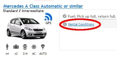 Airport Car Hire Network Terms and Conditions for Car Hire