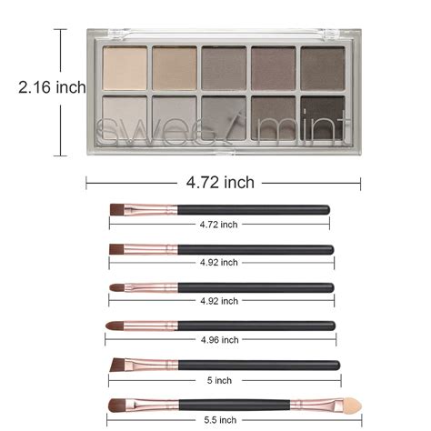 Color Nude Eyeshadow Palette With Brushes High Pigment Long Lasting Matte Eye Makeup For