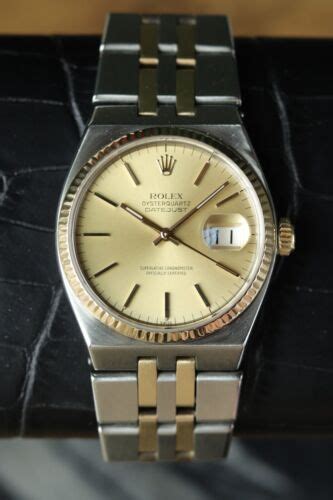 Rolex Datejust Oysterquartz Gold Champagne Dial Mm K Men S