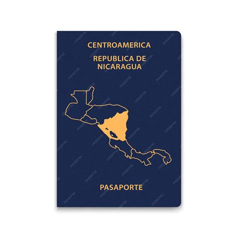 Premium Vector | Passport of nicaragua citizen id template vector