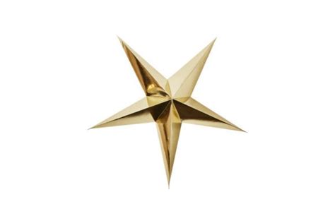 Golden Christmas Star Isolated Graphic By Kzara Visual Creative