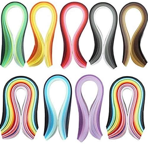 Febbya Quilling Paper Strips Pieces Quilling Art Strips For Diy