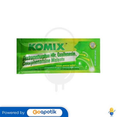 Komix Rasa Jeruk Nipis Sachet 7 Ml Kegunaan Efek Samping Dosis Dan